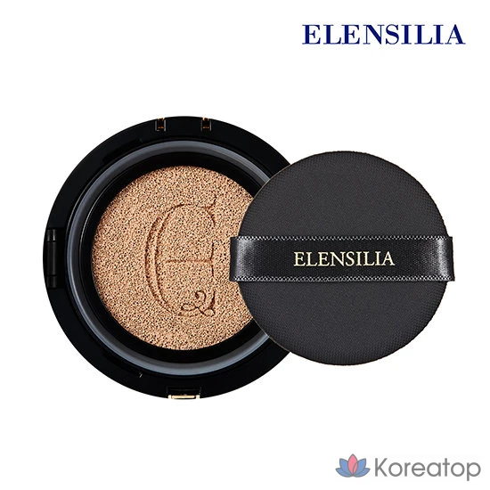 Кушон Elensilia Escargot Essence All-in-one Snail Cover Cushion Premium Refill, оттенок N21 Light Beige, 15 г, 1 шт.