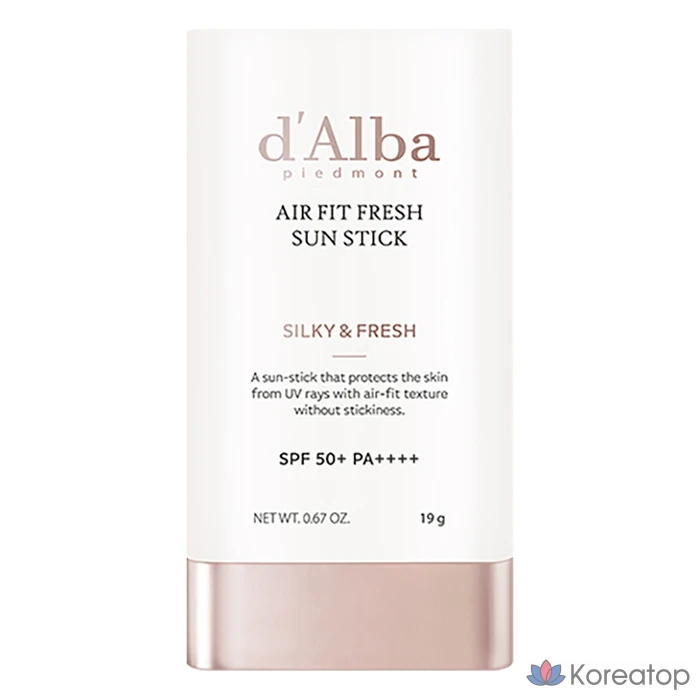 Солнцезащитный стик d'Alba Air Fit Fresh Sun Stick SPF50+ PA++++, 19 г, 1 шт.
