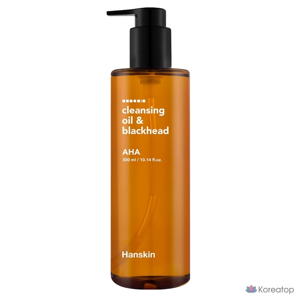 Гидрофильное масло HANSKIN Cleansing Oil &amp; Blackhead AHA, 300 мл, 1 шт.