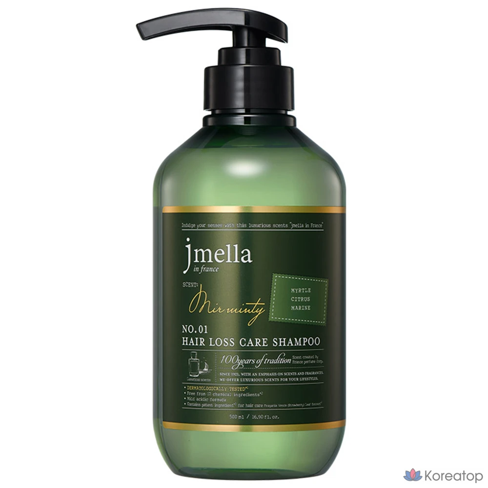 Шампунь против выпадения волос Jmella In France Mir Minty Shampoo, 500 мл, 1 шт.
