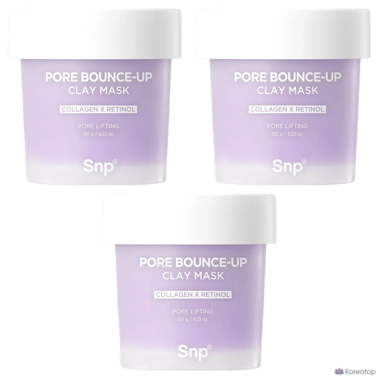 Маска для лица SNP Pore Tightening Clay Mask, 120 г, 3 шт.