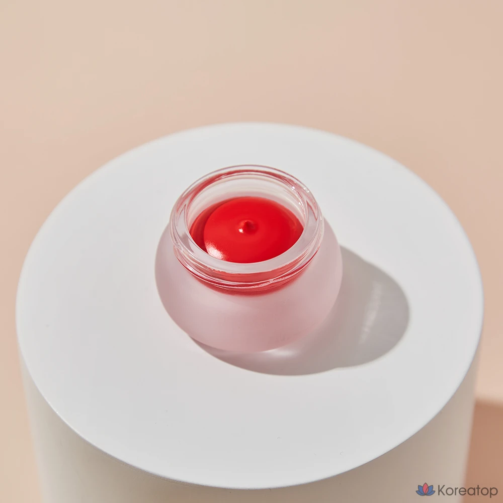 Тинт для губ и щек fwee Lip & Cheek Blurry Pudding Pot, оттенок RD01 D-Day, 5 г, 1 шт., фото 4