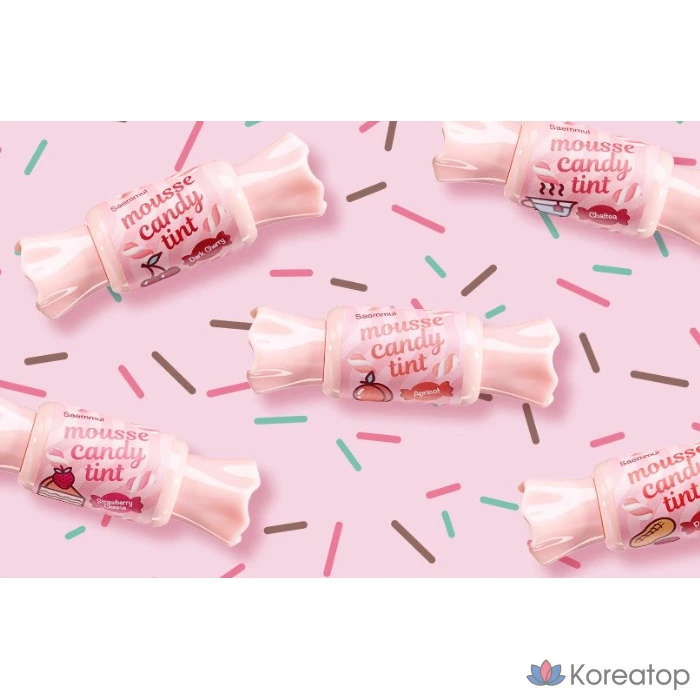 Тинт для губ The Saem Saemmul Mousse Candy Tint, оттенок 07 Dark Cherry Mousse, 8 г, 1 шт., фото 3