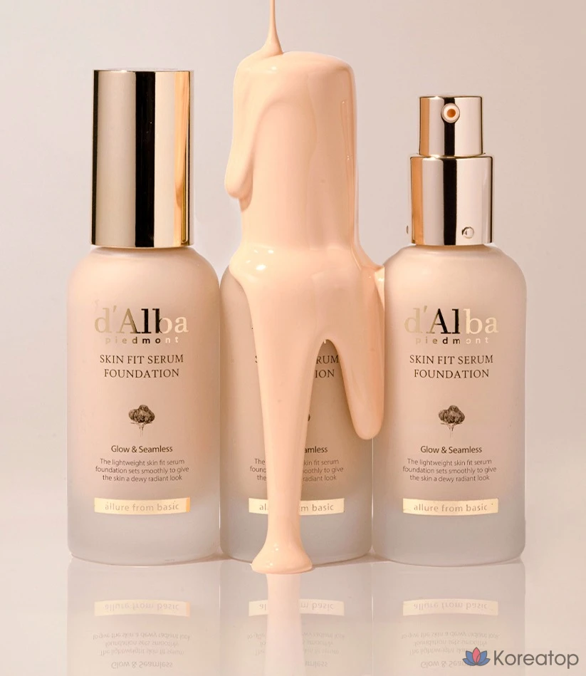 Тонер d'Alba Skin Fit Serum Foundation, оттенок 25, 30 мл, 1 шт., фото 5