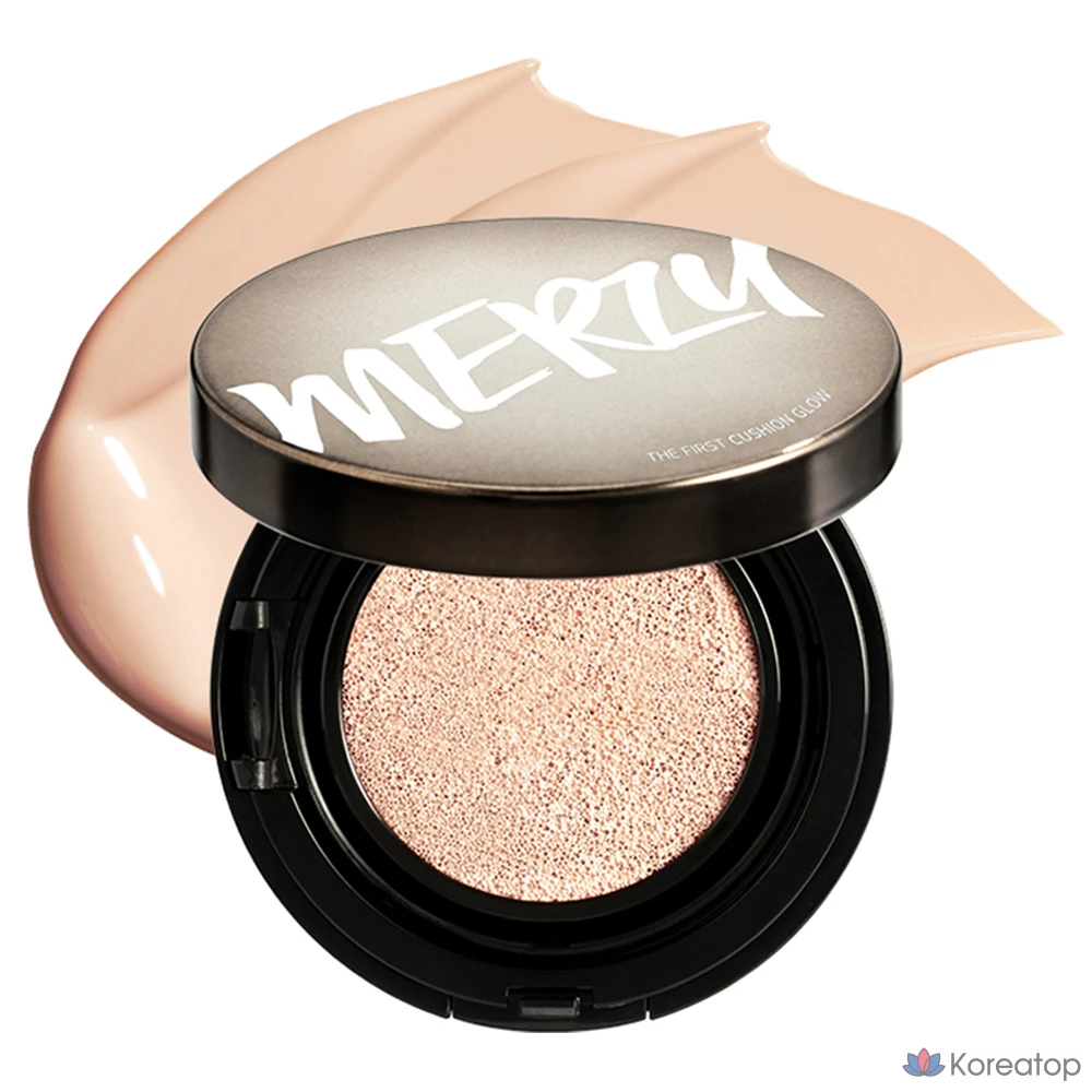 Кушон MERZY The First Glow Cushion Foundation, оттенок 21P Vanilla, 13 г, 1 шт.