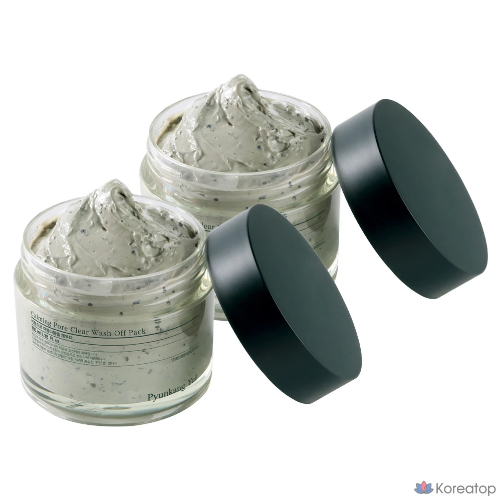 Пилинг-маска для лица Pyunkang Yul Calming Pore Clear Wash-off Pack, 100 г, 2 шт.