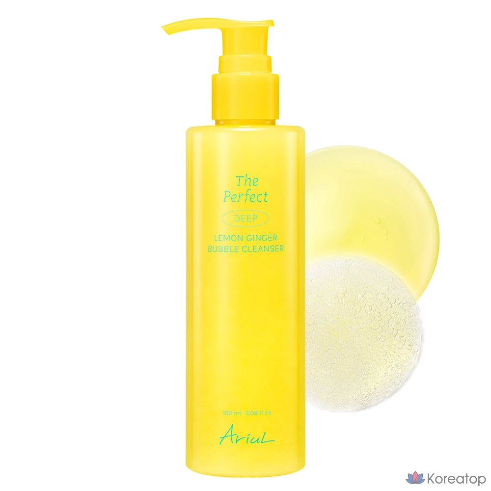 Очищающее средство с пузырьками Ariul The Perfect Lemon Ginger Cleanser, 180 мл, 1 шт.