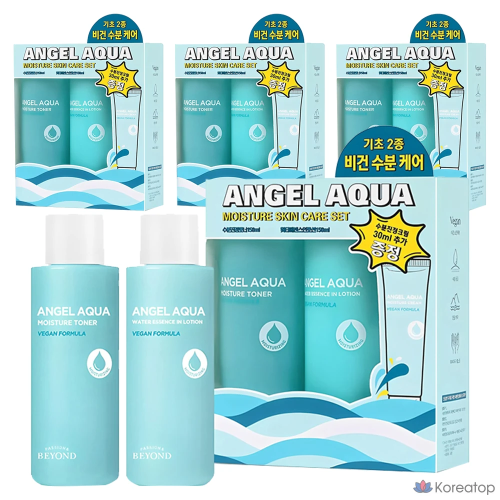 Набор для ухода BEYOND Angel Aqua Moisture Soothing 2-piece Set (Toner + Emulsion), 4 шт.