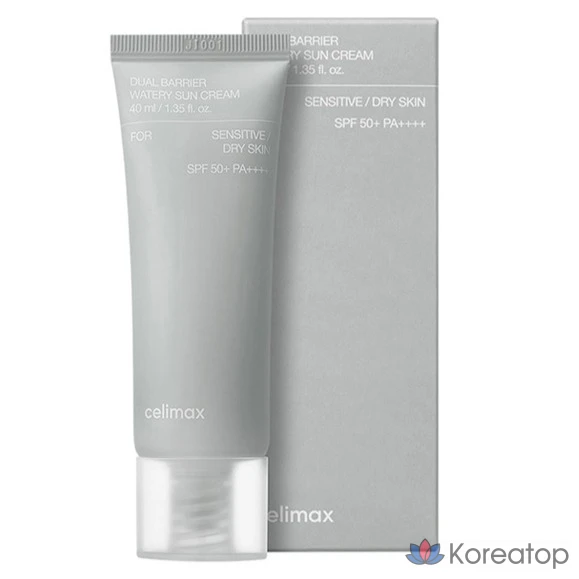 Солнцезащитный крем Celimax Dual Barrier Watery Sun Cream SPF50+ PA++++, 40 мл, 1 шт.