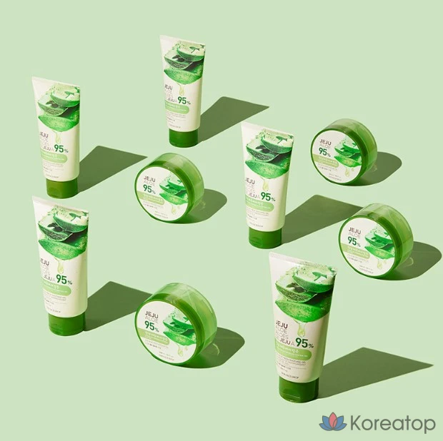 Успокаивающий гель The Face Shop Fresh Jeju Aloe Soothing Gel, 300 мл, 1 шт.