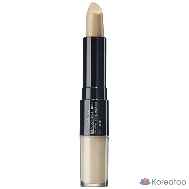 Консилер The Saem Cover Perfection Ideal Dual Concealer, оттенок 1 Clear Beige, 1 шт.