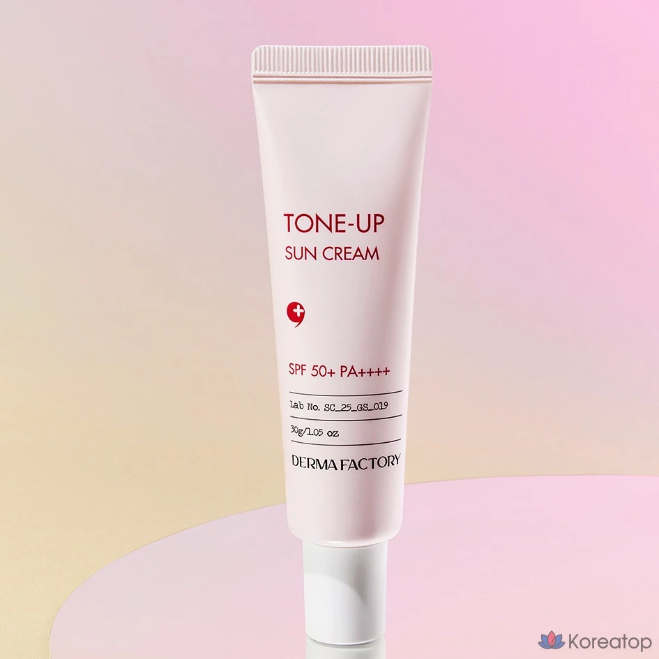Солнцезащитный крем Derma Factory Tone Up Sun Cream SPF50+ PA++++, 50 г, 1 шт., фото 3
