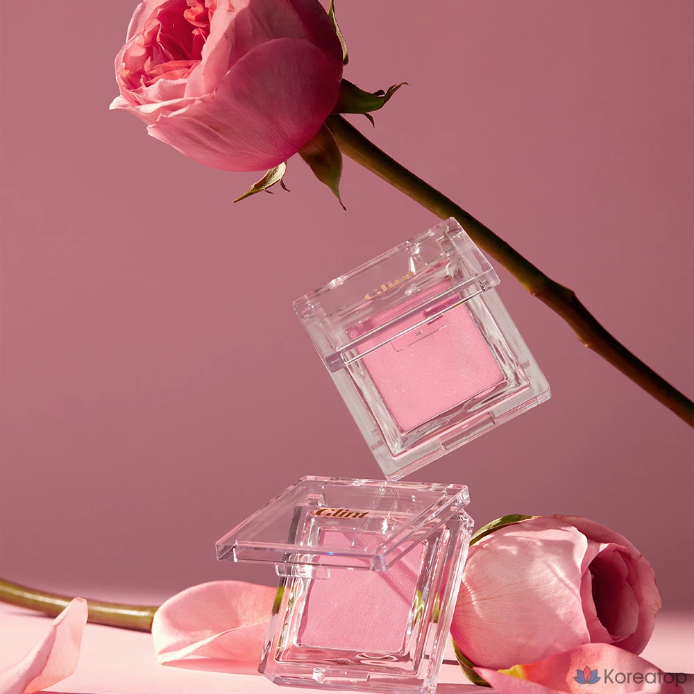 Бронзер-хайлайтер Glint by VDIVOV Baked Blush, оттенок 10 Rose Quartz, 2.4 г, 1 шт., фото 4