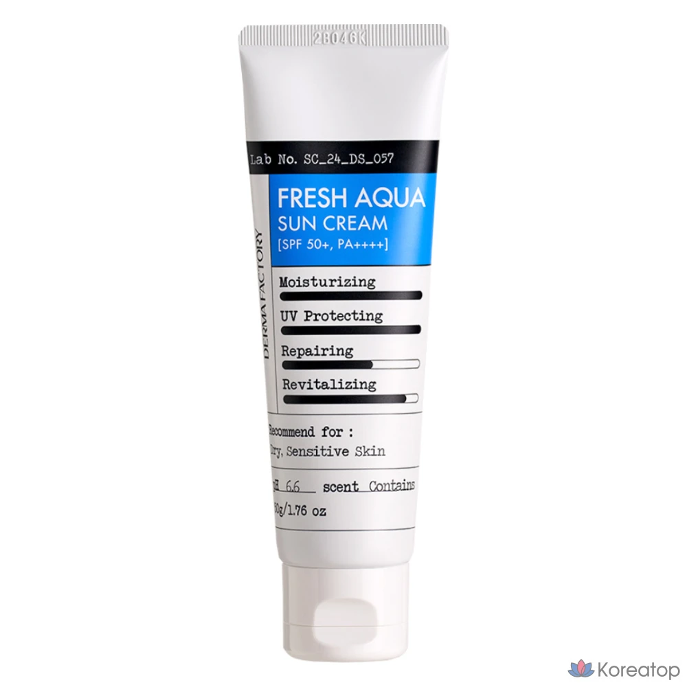 Солнцезащитный крем Derma Factory Fresh Moisture Sun Cream SPF50+ PA++++, 50 г, 1 шт.