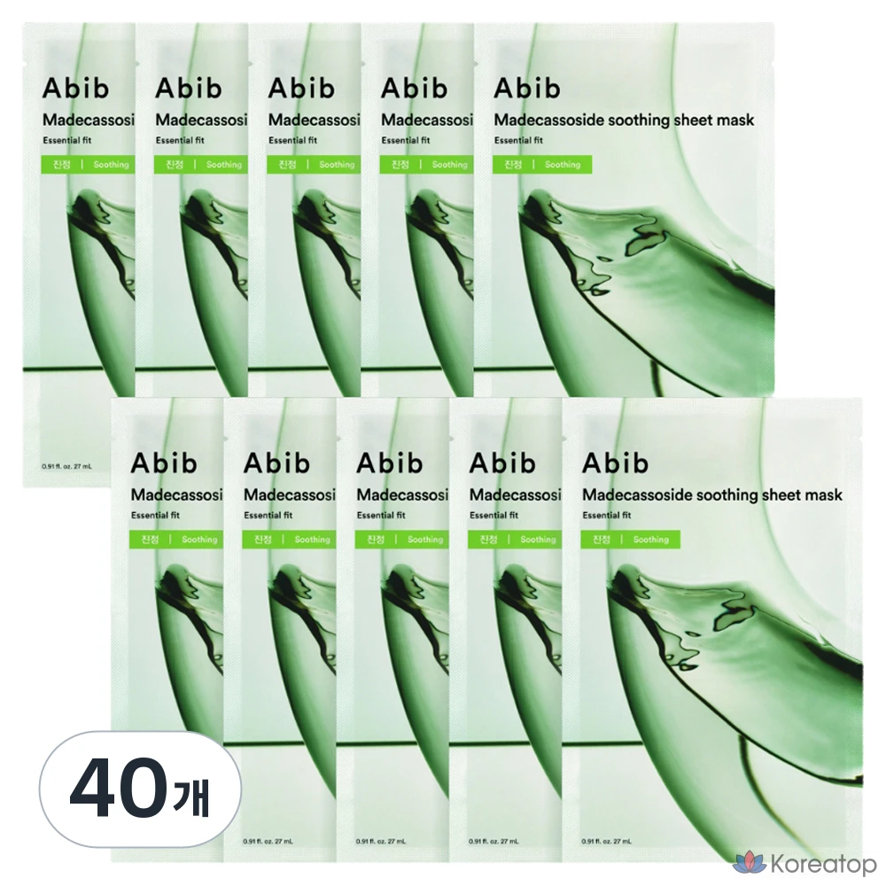Тканевая маска для лица Abib Madecassoside Cica Essential Fit Mask, 40 шт.