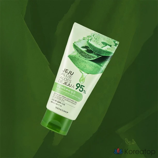 Гель для лица The Face Shop Fresh Jeju Aloe Soothing Gel, 300 мл, 1 шт.