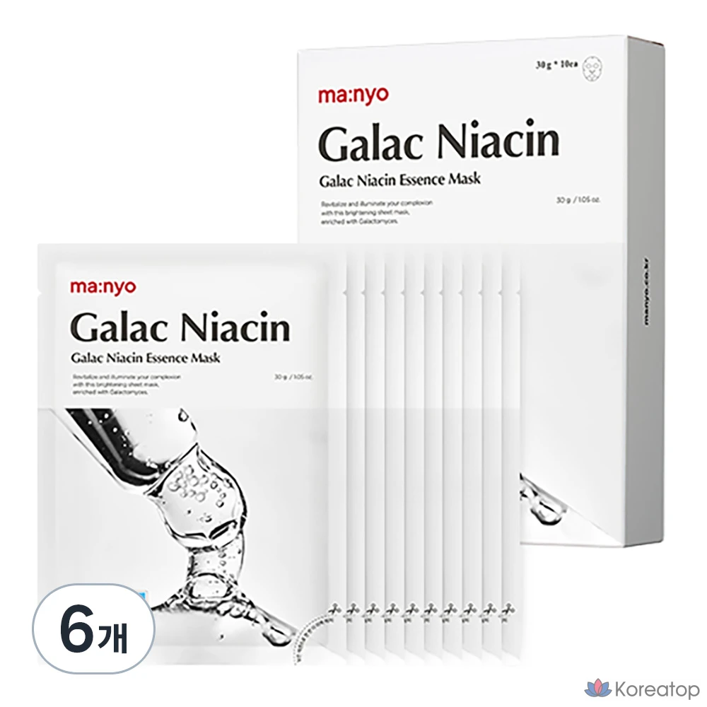 Тканевая маска для лица Manyo Galac Niacin Essence Mask, 60 шт.