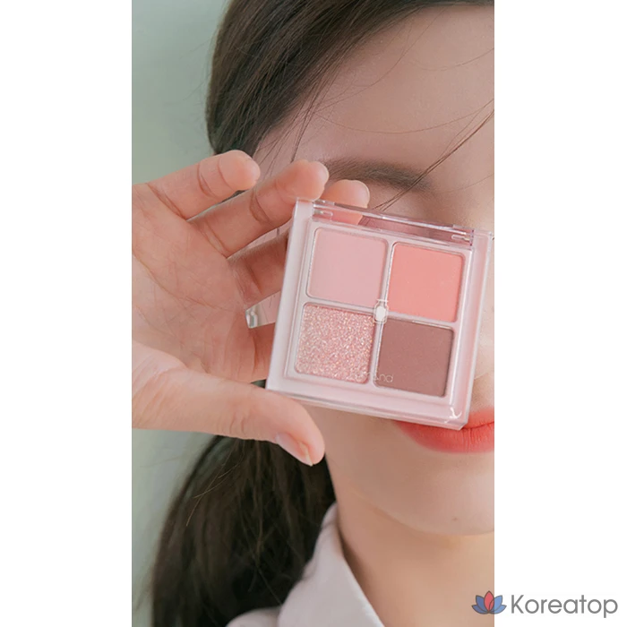 Палетка теней для век ROM&ND Better Than Eyes Palette, оттенок W02 Dried Peach Blossom, 1 шт., фото 3
