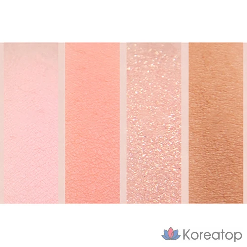 Палетка теней для век ROM&ND Better Than Eyes Palette, оттенок W02 Dried Peach Blossom, 1 шт., фото 4