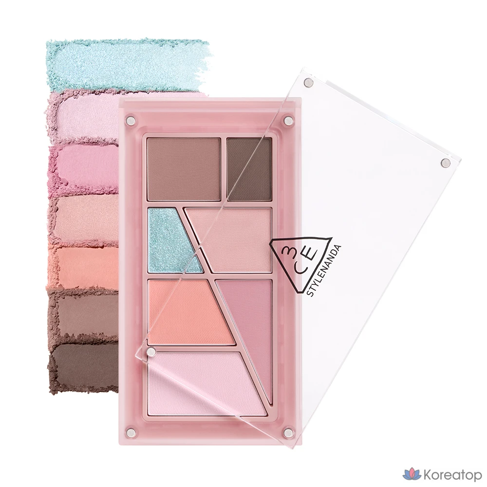 Палитра для век 3CE Layer It All Eye Palette, оттенок Pink Soda, 1 шт.