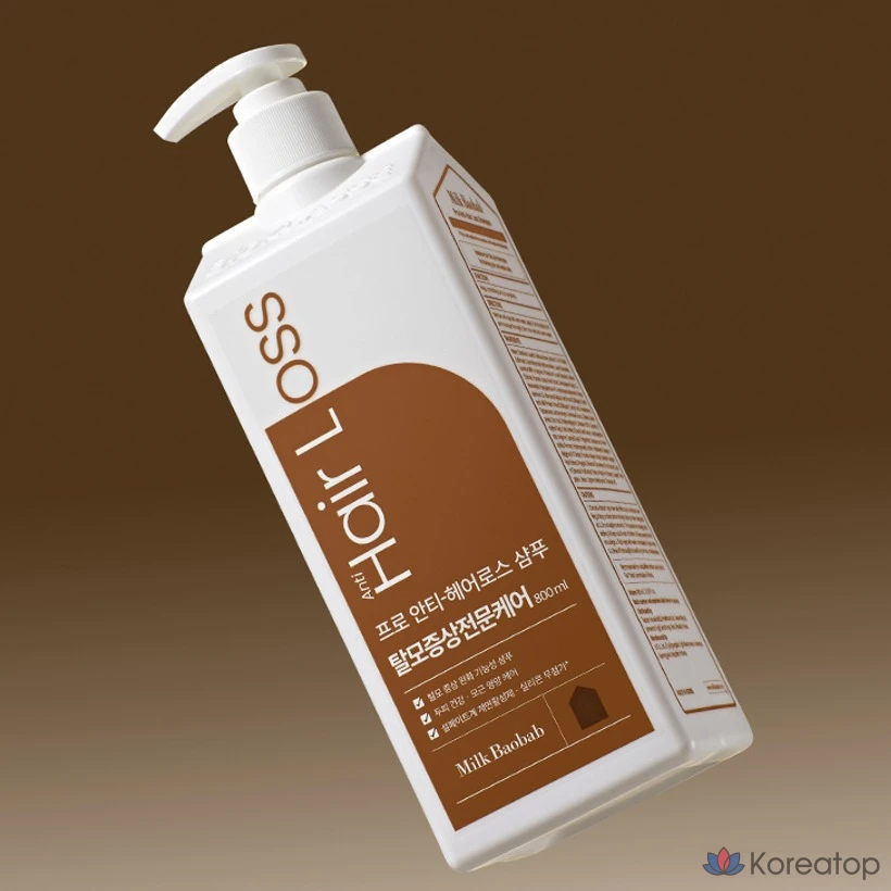 Шампунь Milk Baobab Pro Anti Hair Loss Shampoo, аромат Cloudy Wood, 800 мл, 1 шт.
