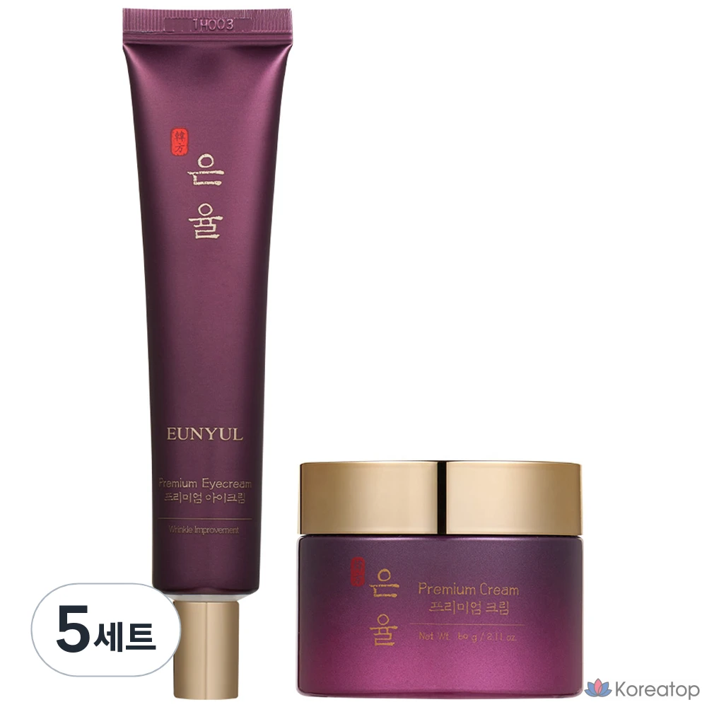 Набор для ухода Eunyul Premium Hanbang Cream + Eye Cream, 5 шт.