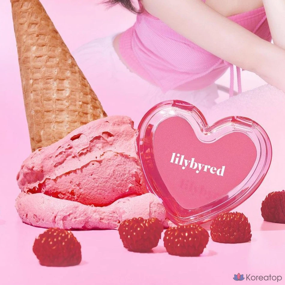 Румяна Lilybyred Love Beam Sherbet Cheek, оттенок 06 Raspberry Topping, 3.5 г, 1 шт., фото 2