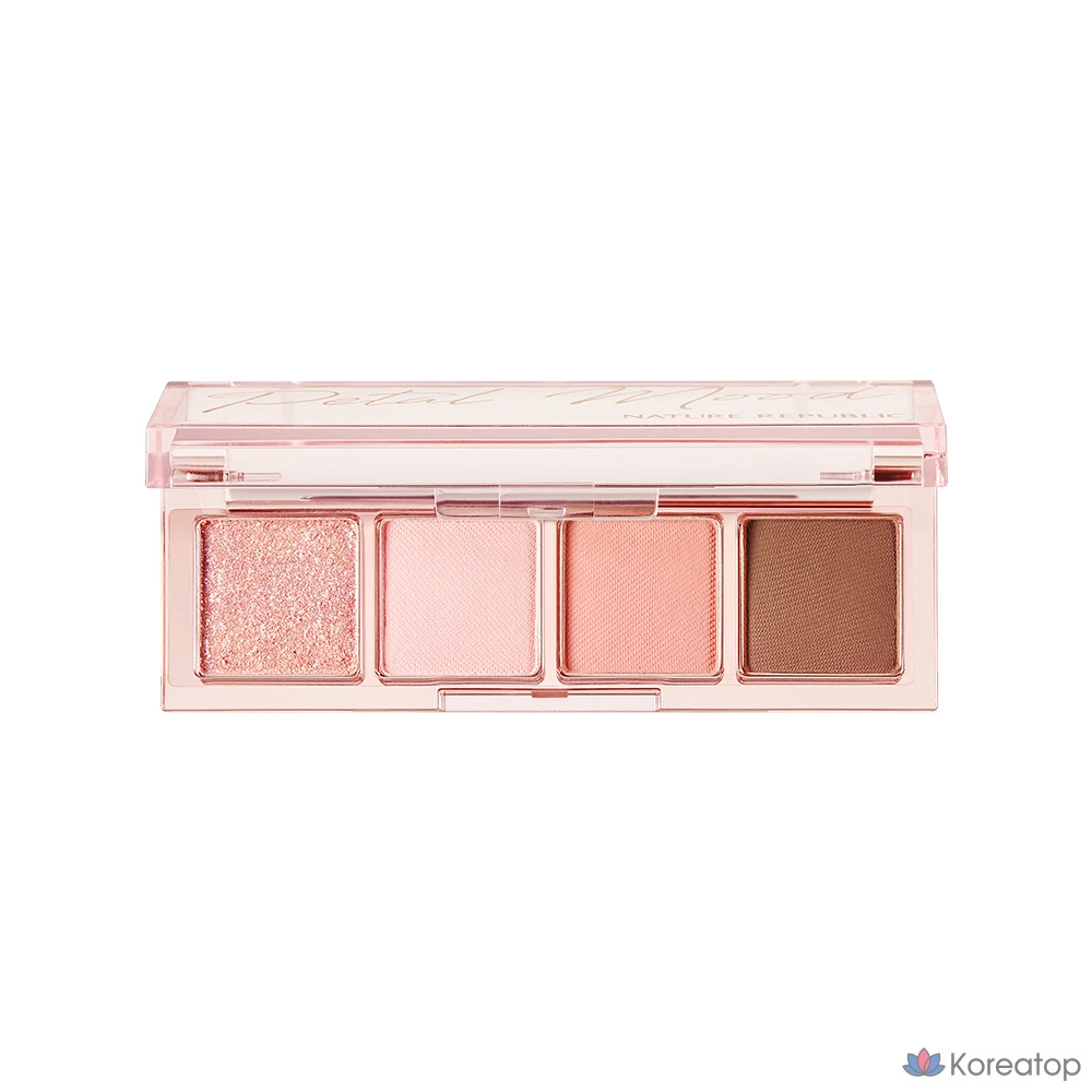 Палитра для макияжа Nature Republic Daily Basic 4 Palette, оттенок 05 Peach Pink, 1 шт., фото 2