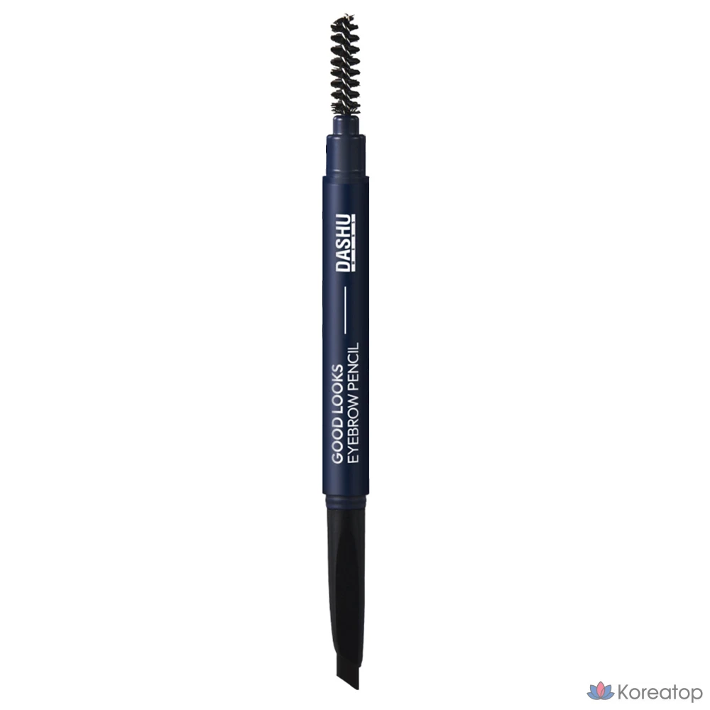 Карандаш для бровей DASHU Men's Good Looks Eyebrow Pencil, оттенок Natural Black, 1 шт., фото 3