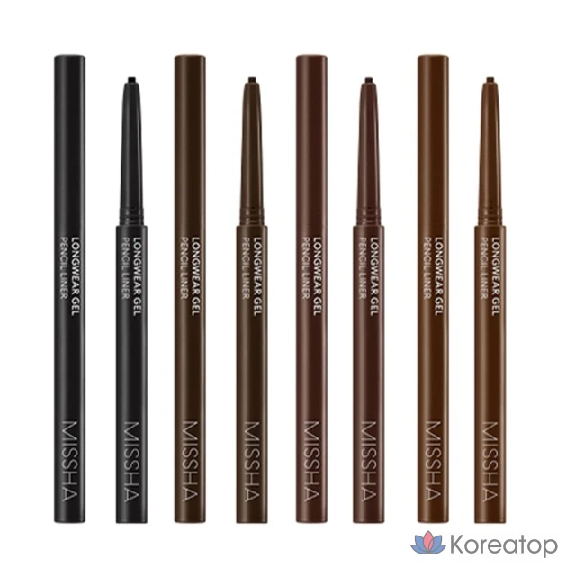 Подводка для глаз Missha Longwear Gel Pencil Liner, оттенок Titan Black, 0.14 г, 1 шт., фото 5