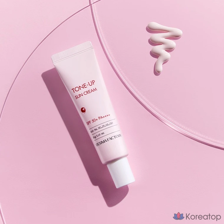 Солнцезащитный крем Derma Factory Tone Up Sun Cream SPF50+ PA++++, 50 г, 1 шт., фото 4