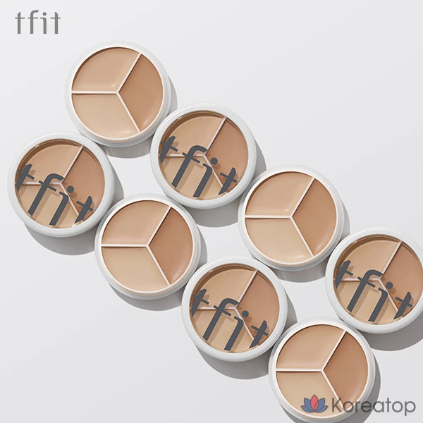 Консилер TFIT Cover Up Pro Concealer, оттенок Warm (Deep Beige/Natural Beige/Peach Beige), 1 шт., фото 4