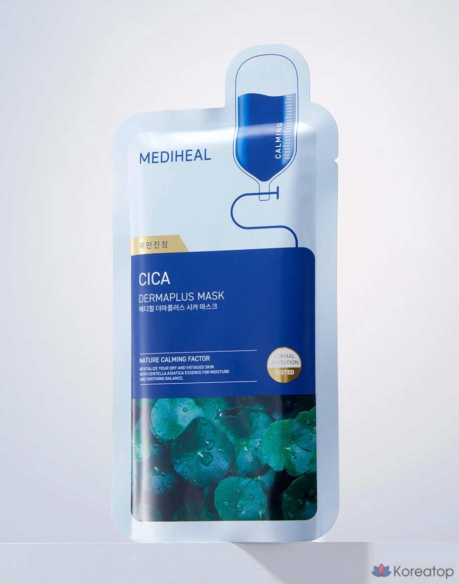 Тканевая маска для лица MEDIHEAL Derma Plus Cica Mask, 40 шт., фото 2