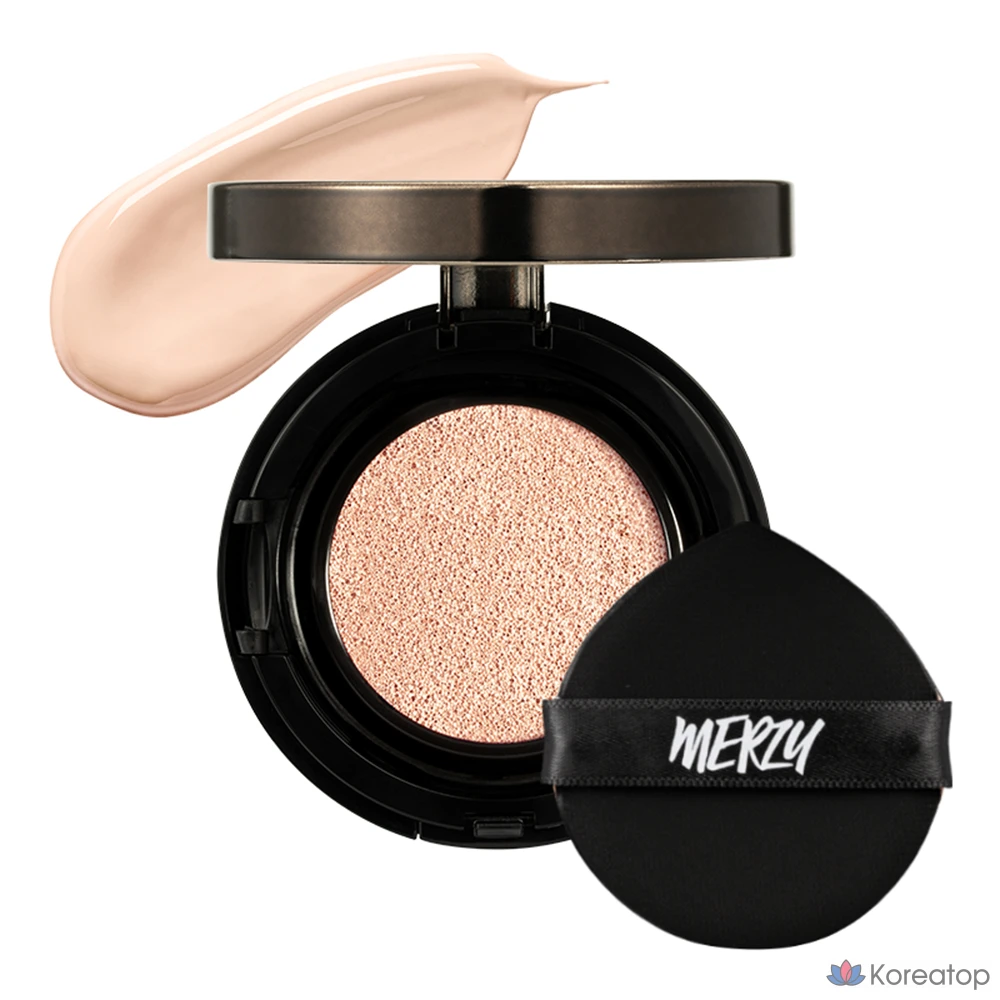 Кушон MERZY The First Glow Cushion Foundation, оттенок 21P Vanilla, 13 г, 1 шт., фото 2