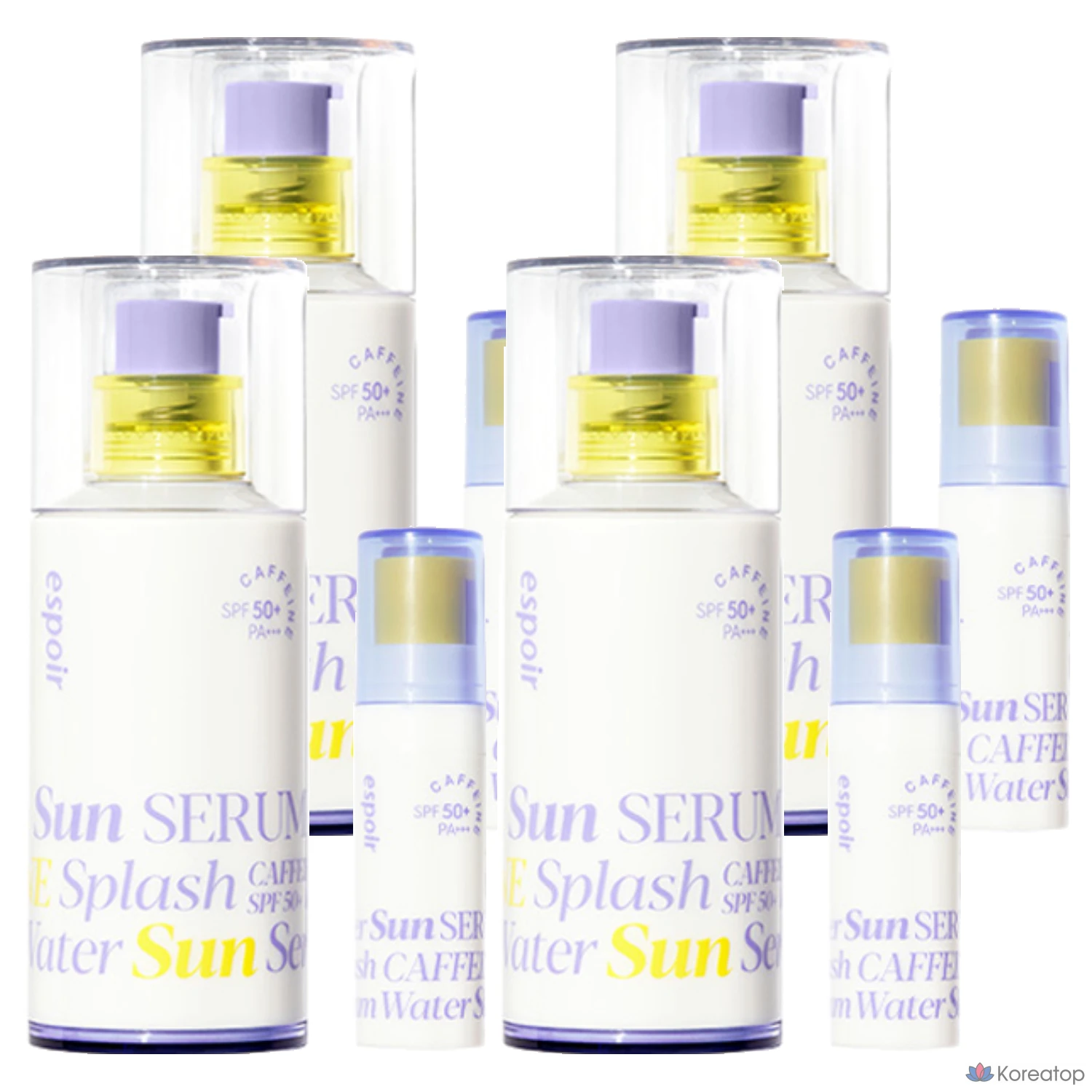 Солнцезащитный крем Espoir Water Splash Sun Serum SPF50+ PA+++, 50 мл + 5 мл, 4 шт.