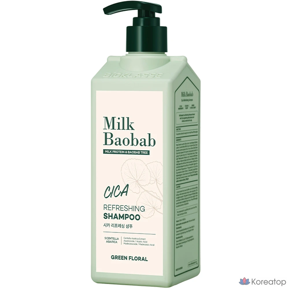 Шампунь Milk Baobab Cica Refreshing Shampoo Green Floral, 500 мл, 1 шт.
