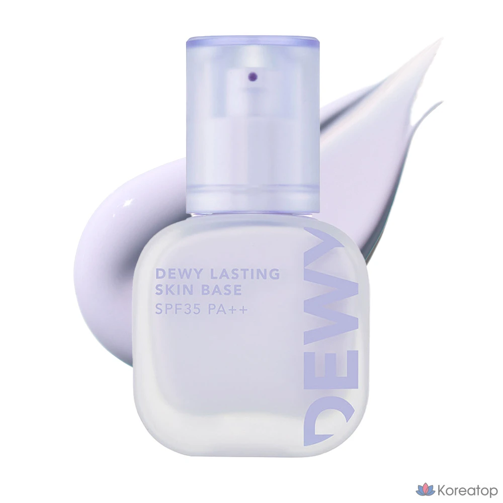 Тонер The Face Shop Dewy Lasting Skin Base, оттенок 02 Purple, 35 мл, 1 шт.