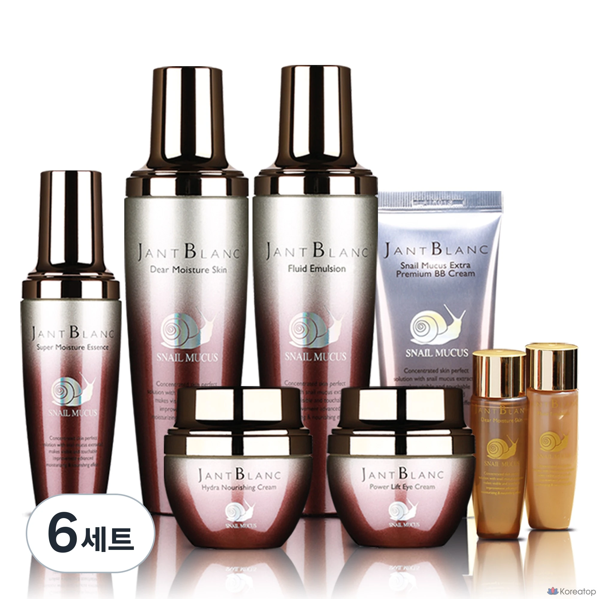 Набор для ухода Jant Blanc Snail Mucin 6-piece Set, 6 шт.