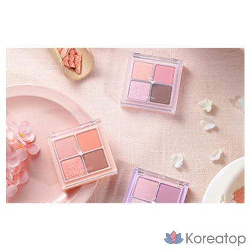 Палетка теней для век ROM&ND Better Than Eyes Palette, оттенок W02 Dried Peach Blossom, 1 шт., фото 9
