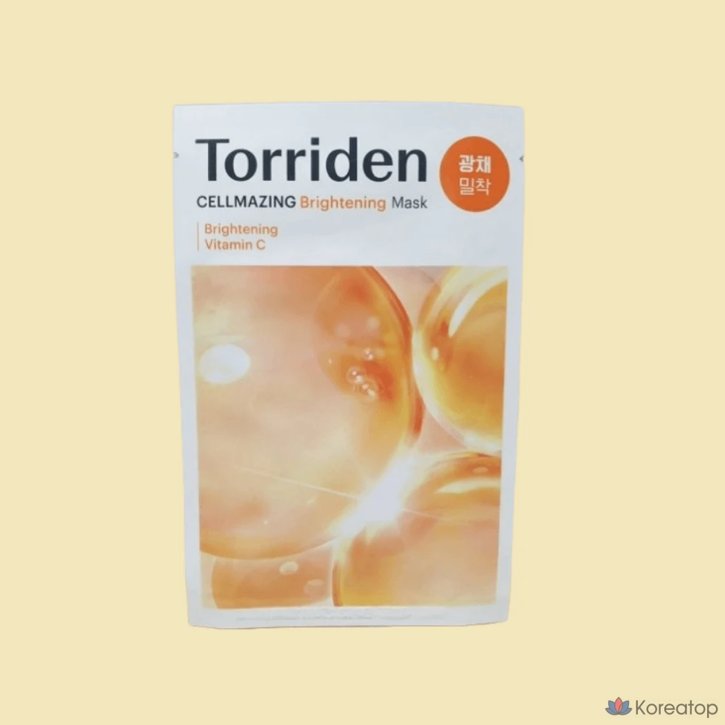 Тканевая маска для лица Torriden Cellmazing Vita C Brightening Mask, 1 шт.