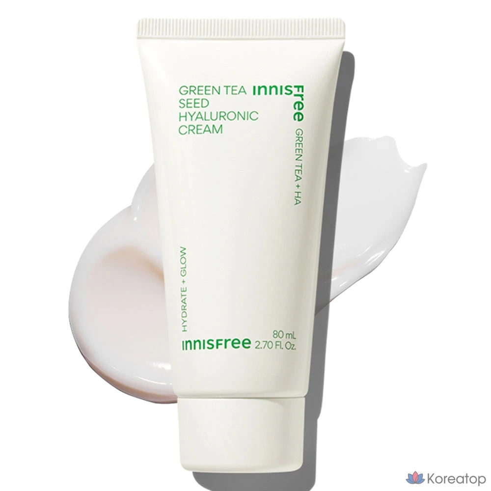 Крем Innisfree Green Tea Seed Hyaluronic Acid Cream, 80 мл, 1 шт.