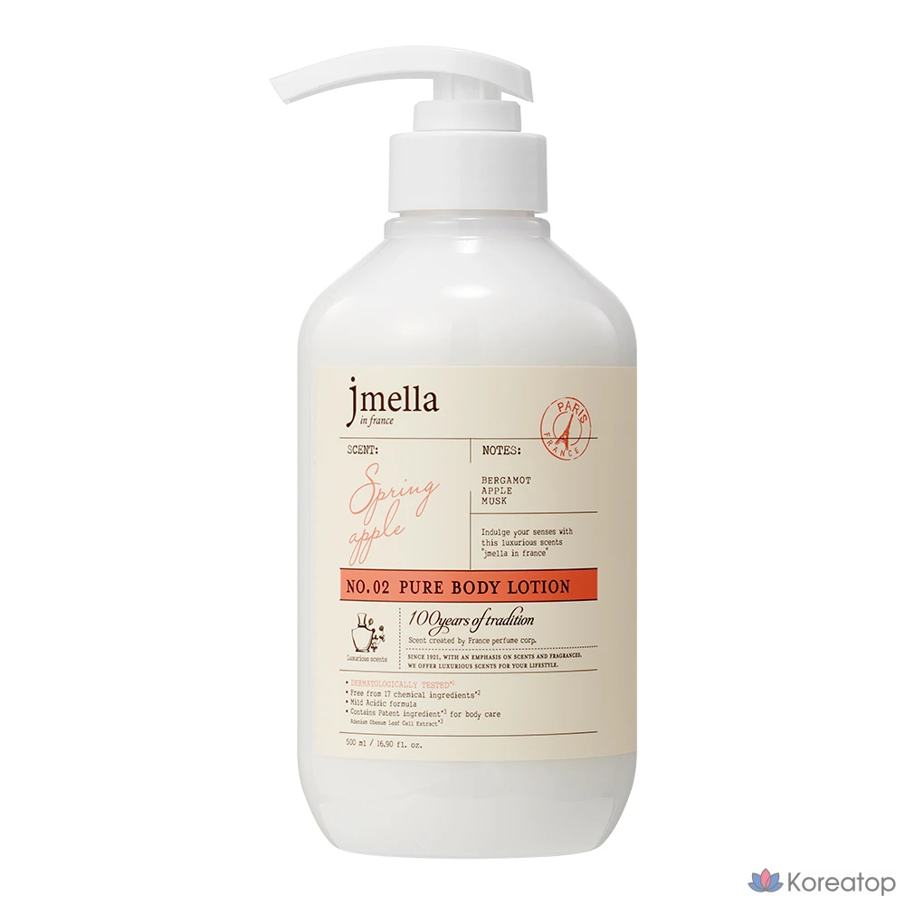 Лосьон для тела Jmella In France Pure Spring Apple, 500 мл, 1 шт.