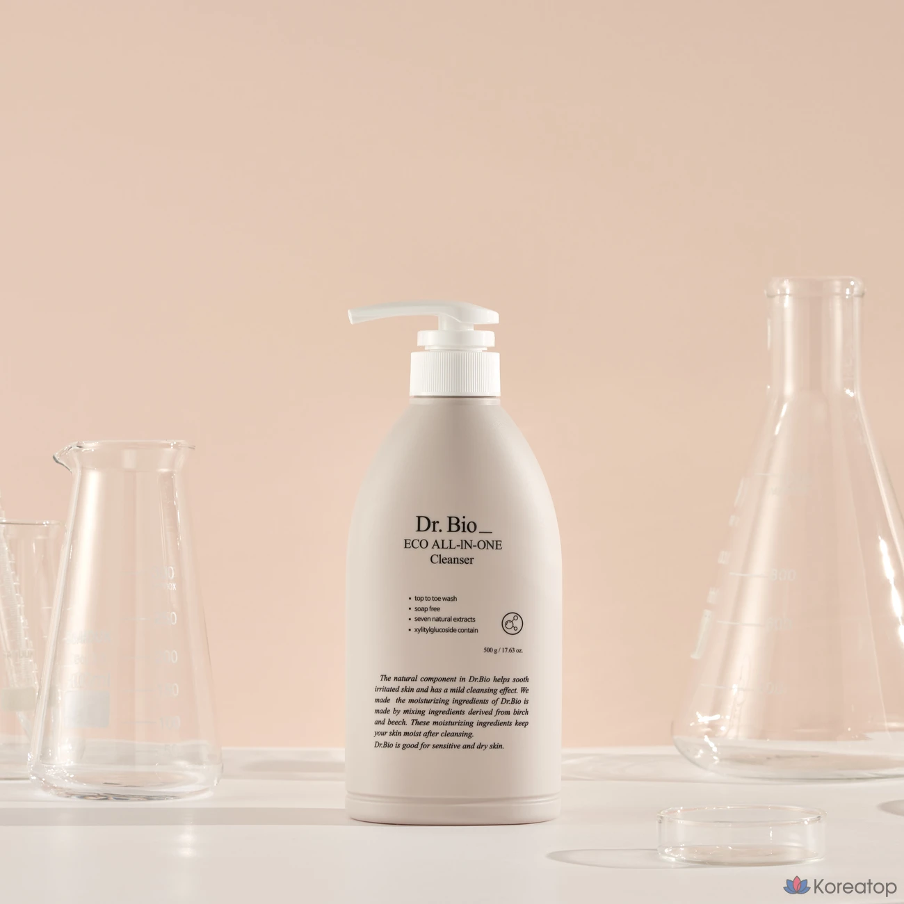 Набор для ухода Dr. Bio Baby All-in-One Cleanser + Lotion Set (Cleanser 500 г + Lotion 100 г), 4 шт., фото 3