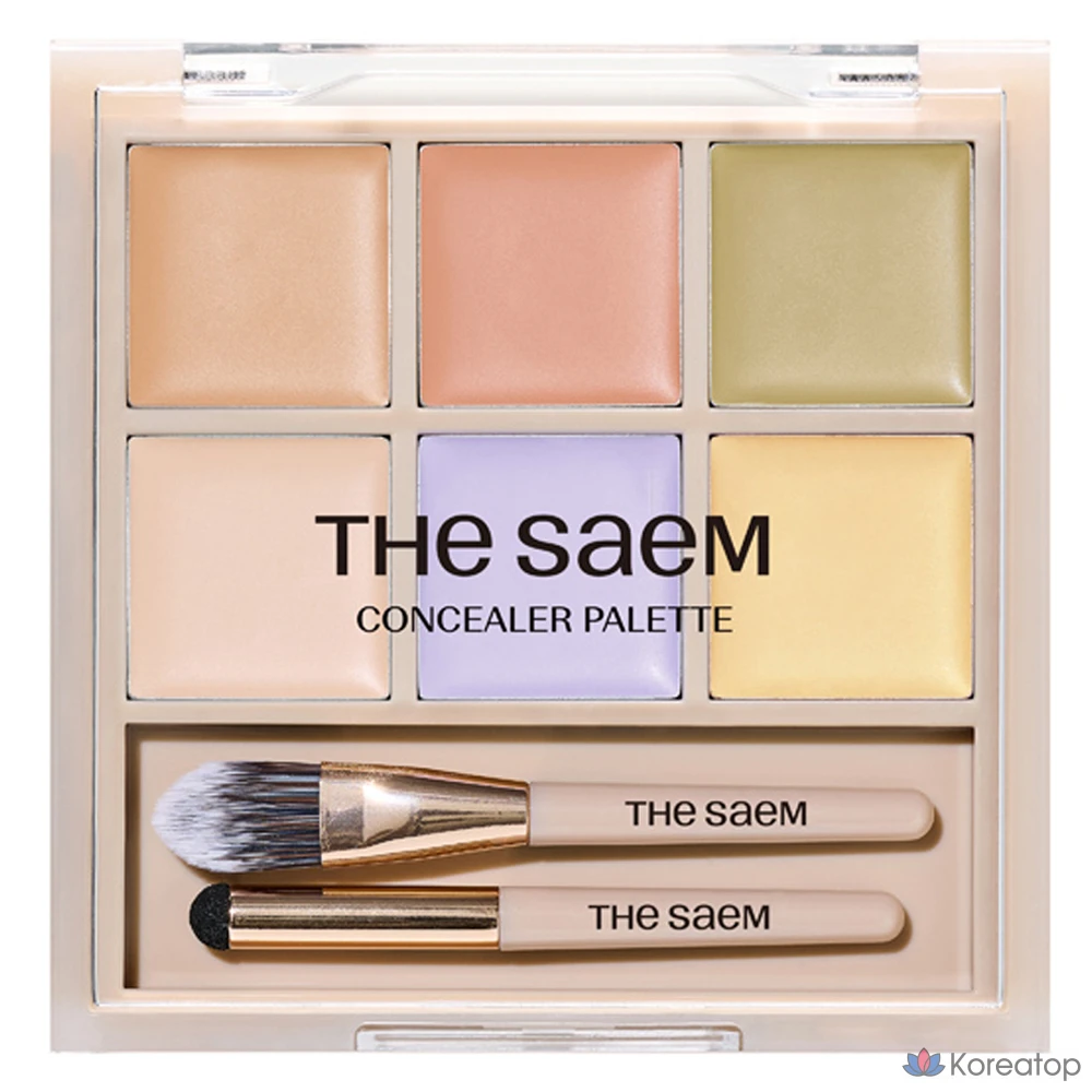 Консилер The Saem Cover Perfection Concealer Palette, оттенок 01 Cover & Correct, 6 г, 1 шт.