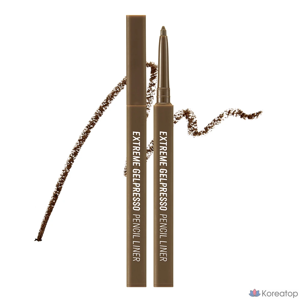 Подводка для глаз Clio Extreme Gelpresso Pencil Liner, оттенок 005 Mute Brown, 0.35 г, 1 шт.