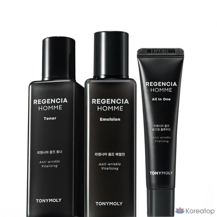 Набор для ухода Tony Moly Regensia Homme Skin Care 3-piece Set, 4 шт., фото 2