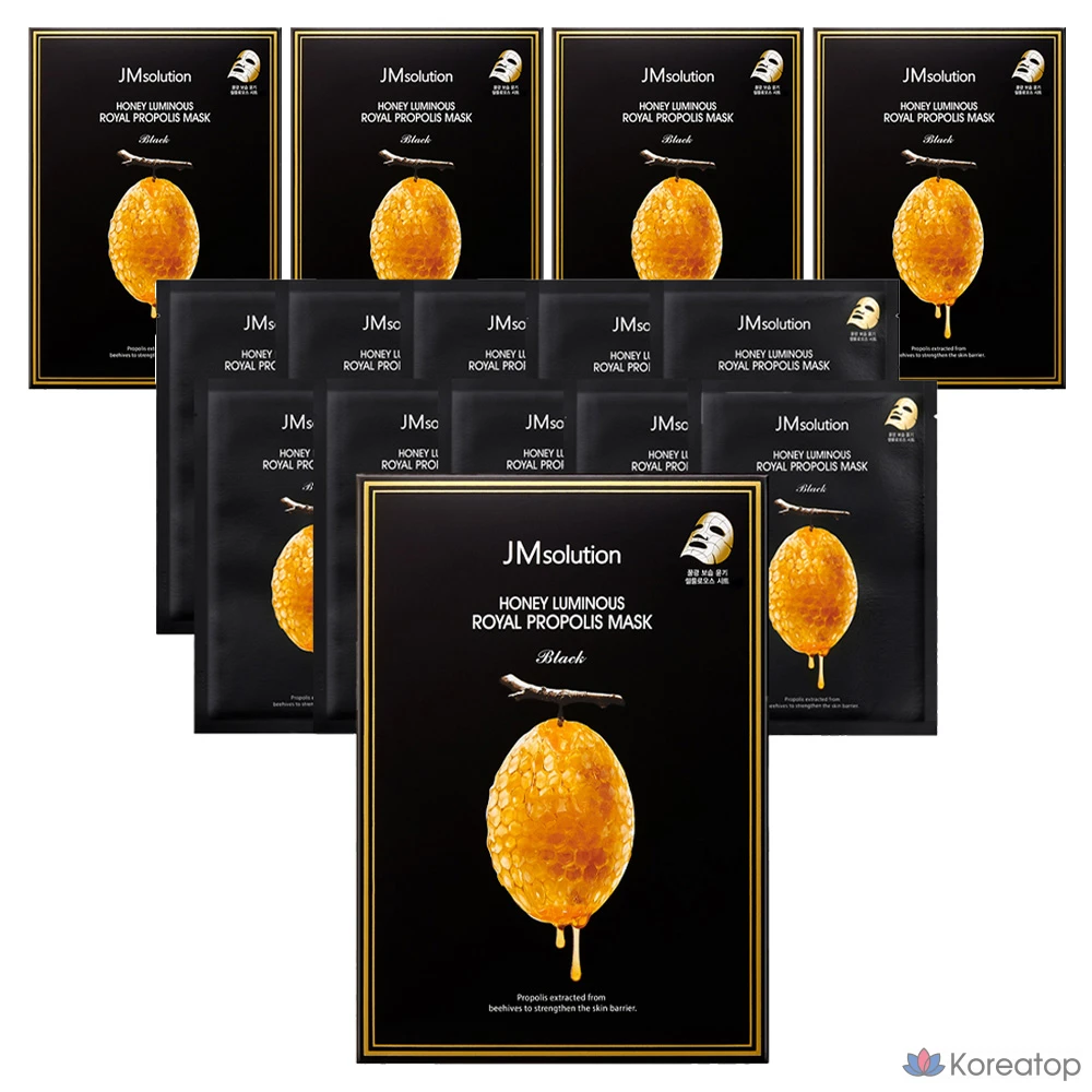 Тканевая маска для лица JM Solution Honey Luminous Royal Propolis Mask, 50 шт.