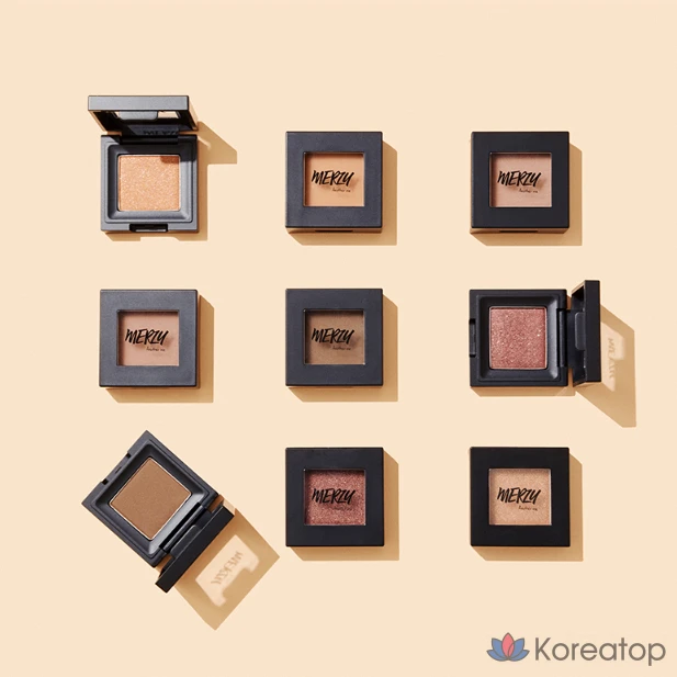 Тени для век MERZY The First Eyeshadow, оттенок E2 Hepburn Rose, 1 шт., фото 8