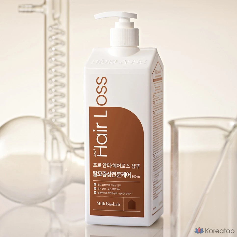 Шампунь Milk Baobab Pro Anti Hair Loss Shampoo, аромат Cloudy Wood, 800 мл, 1 шт.