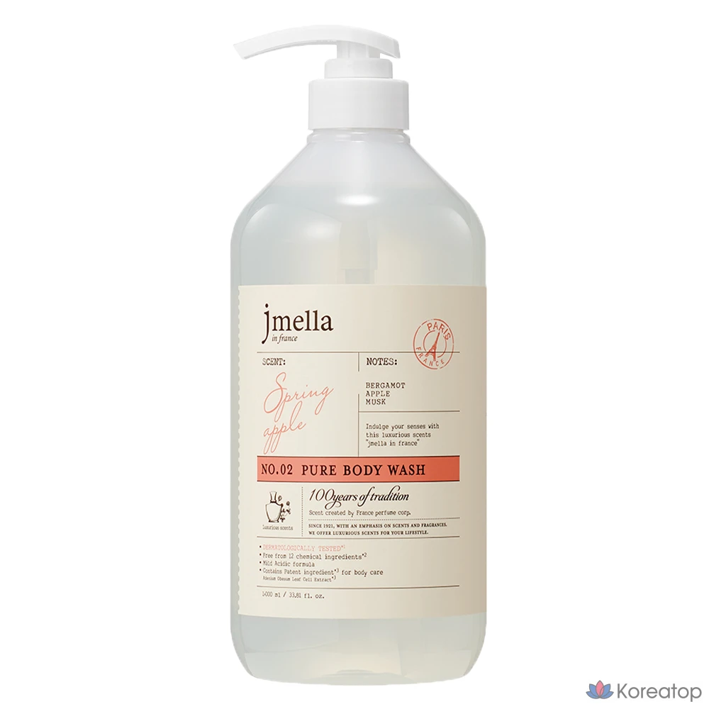 Гель для душа Jmella In France Pure Body Wash Spring Apple, 1 л, 1 шт.